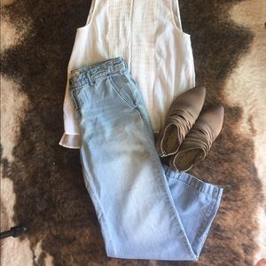 Free People Trouser Jeans size 28 light and loose